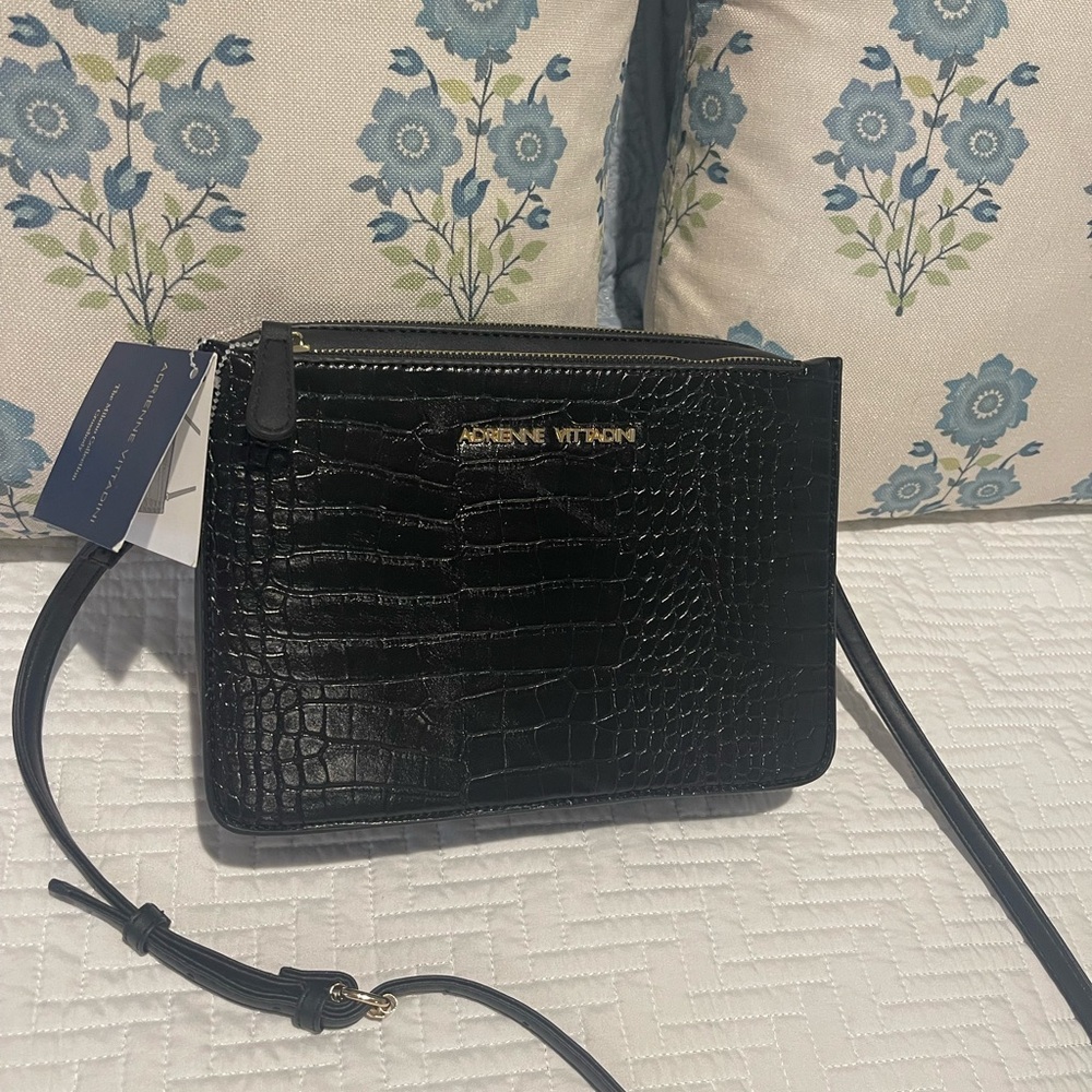 Adrienne Vittadini Black Crossbody Handbag